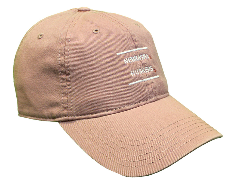 Ladies Nebraska Huskers Dusty Rose Cap