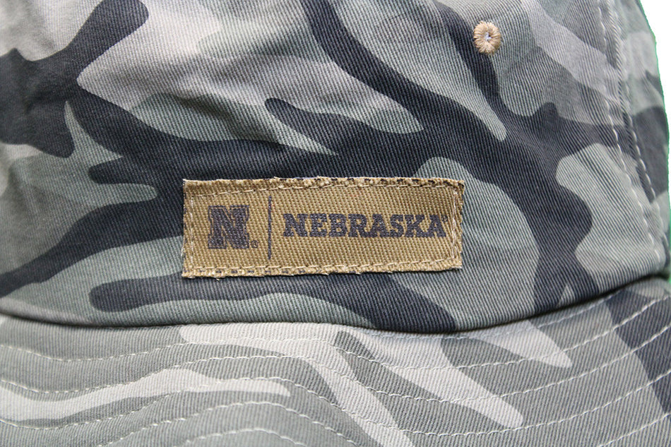 Nebraska Camo Machete Bucket Hat