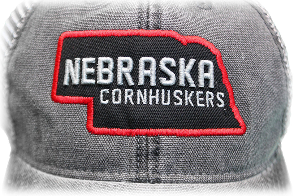Cornhuskers Dashboard Trucker Cap - Black