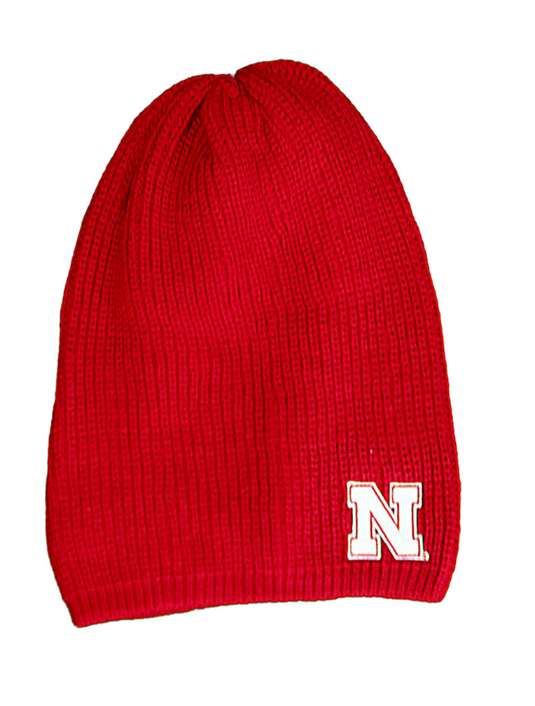 Nebraska Hipster Knit Slouchy Beanie
