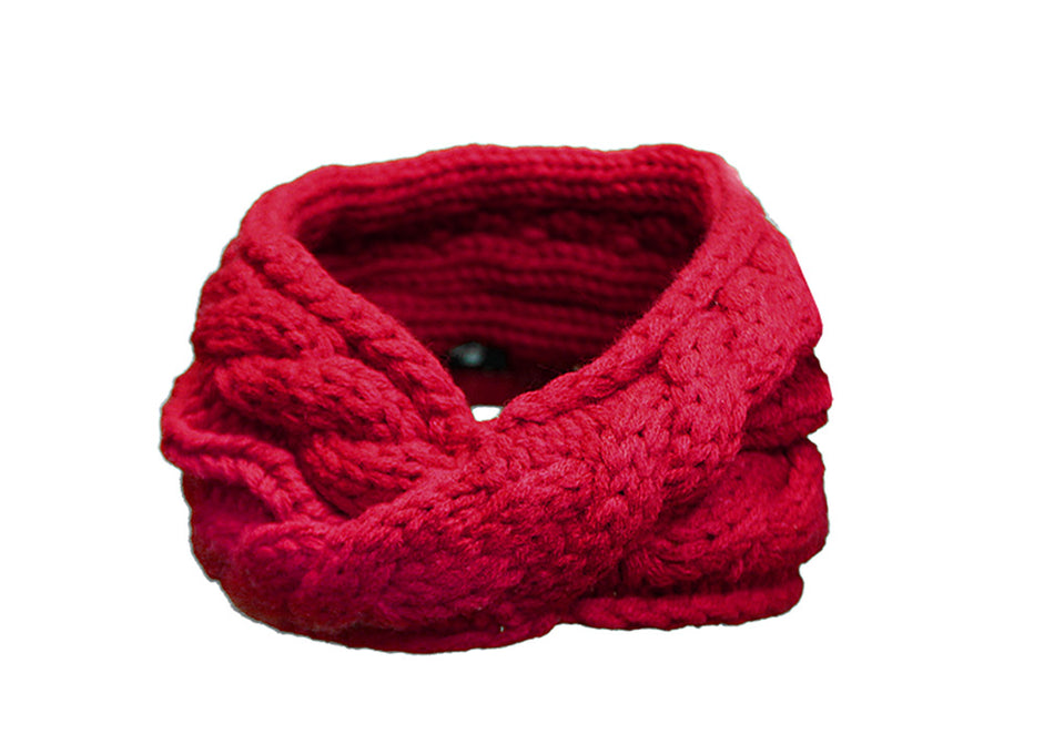 Nebraska Cable Knit Headband