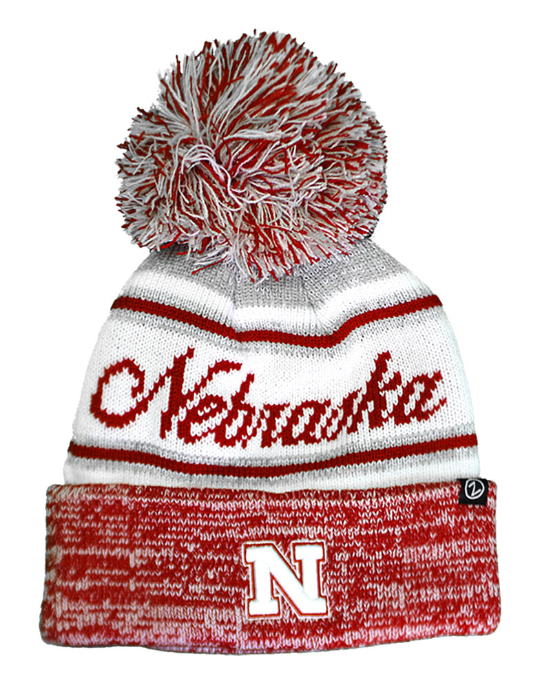 Nebraska Gals Oversized Pom Knit