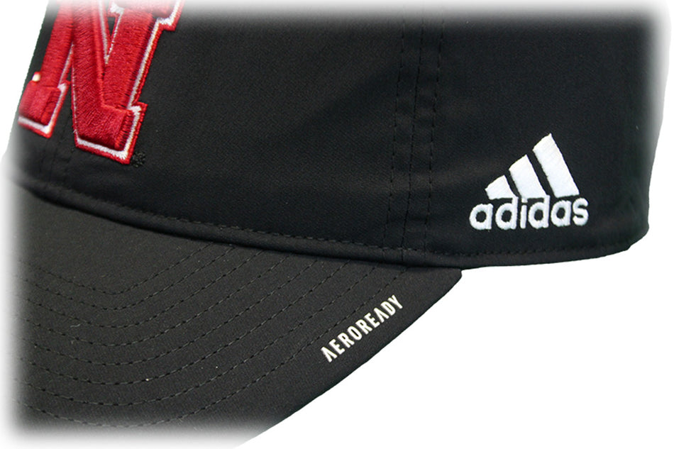 Adidas Huskers 2021 Coaches Slouch Adj Hat - Black