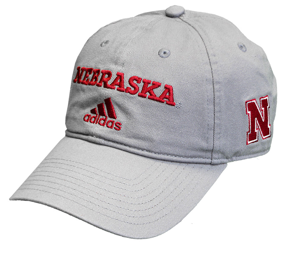 Adidas 2020 Nebraska Phantom Spring Game Sideline Slouch - Grey