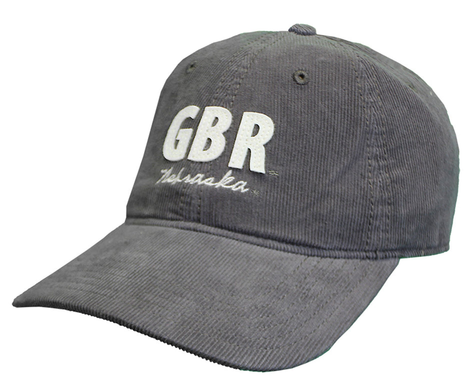 Nebraska Gals Gray GBR Adjustable Corduroy