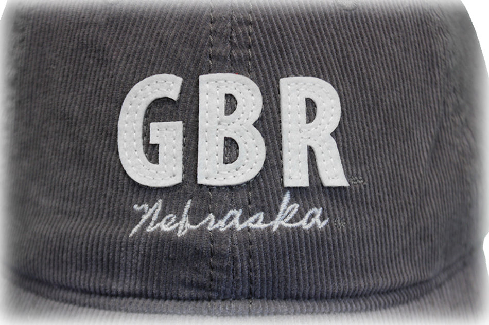 Nebraska Gals Gray GBR Adjustable Corduroy