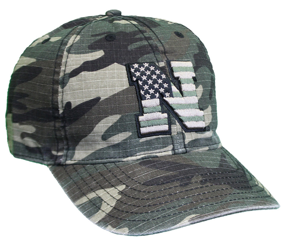 Nebraska Flag Camo Cap