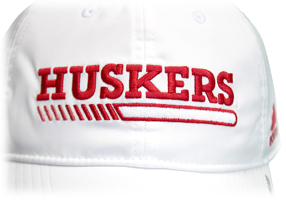 Adidas 2021 Husker Bar Coaches Slouch Lid - White