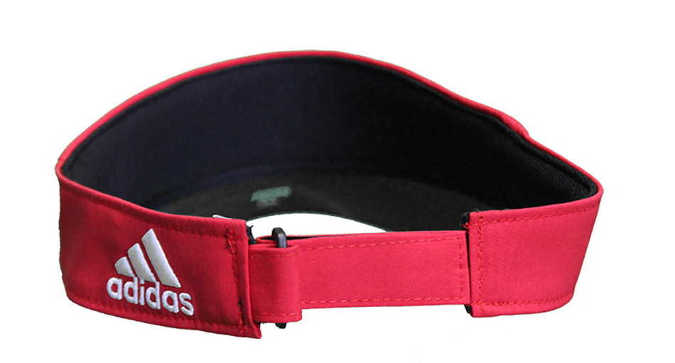 Adidas Nebraska Coaches Skinny Visor - Red