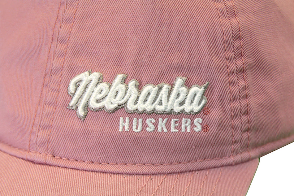 Womens Dusty Rose Nebraska Huskers Cap