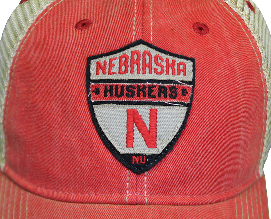 Scarlet N Cream Nebraska Huskers Old Favorite Trucker