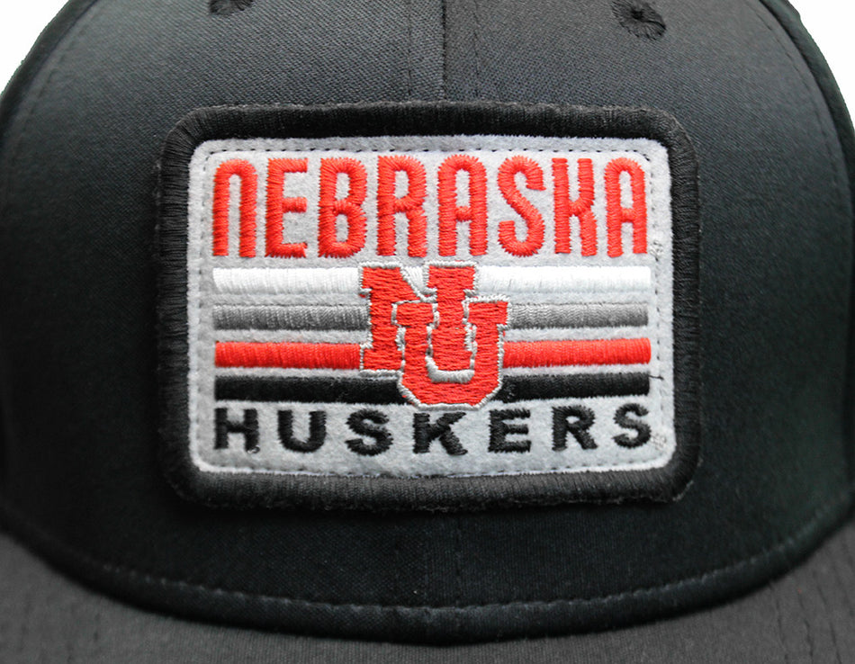 Nebraska Huskers Cool Fit Stretch Cap - Black