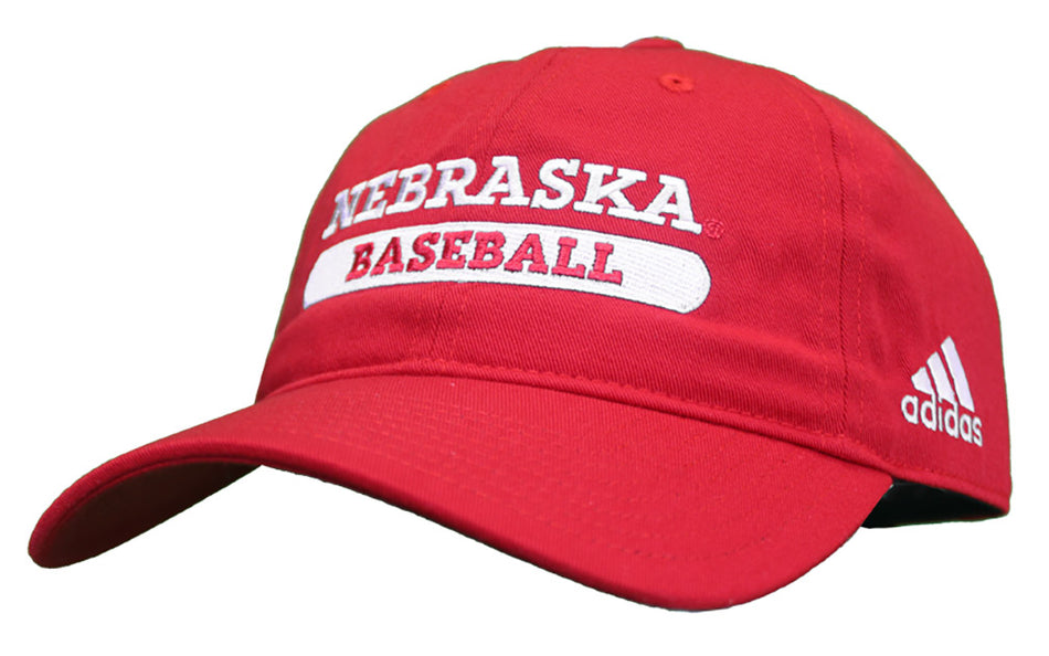 Adidas Nebraska Baseball Adjustable Slouch Lid