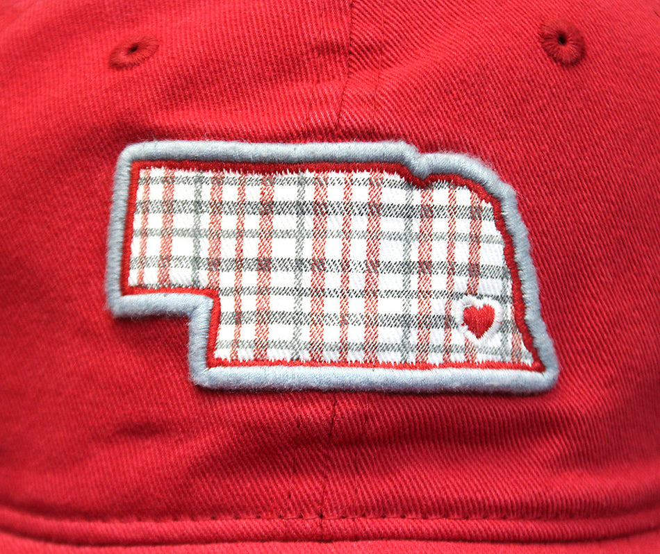 Womens Nebraska Plaid No-Place-Like-Home Hat