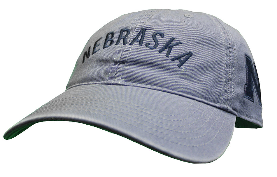Slate Nebraska N Relaxed Twill Cap