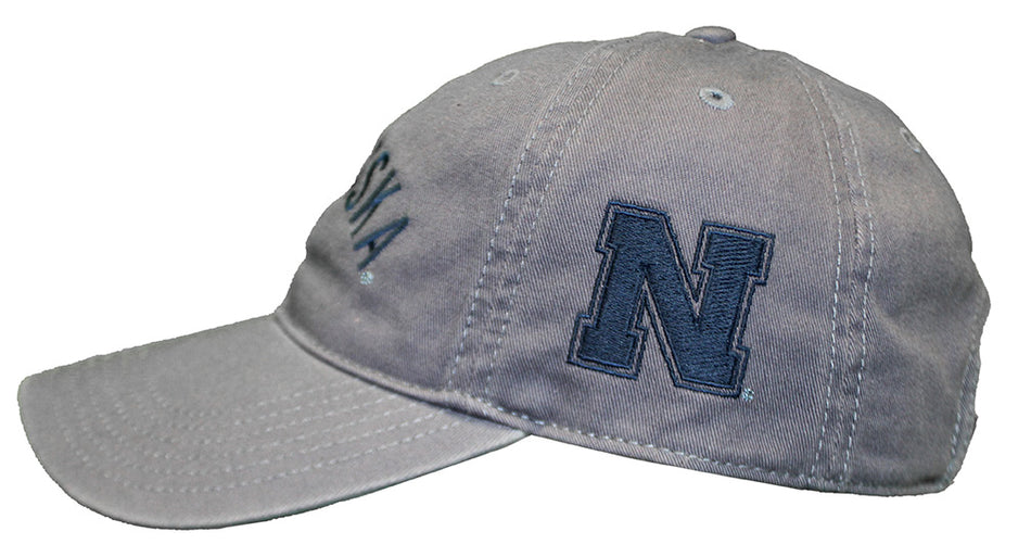 Slate Nebraska N Relaxed Twill Cap