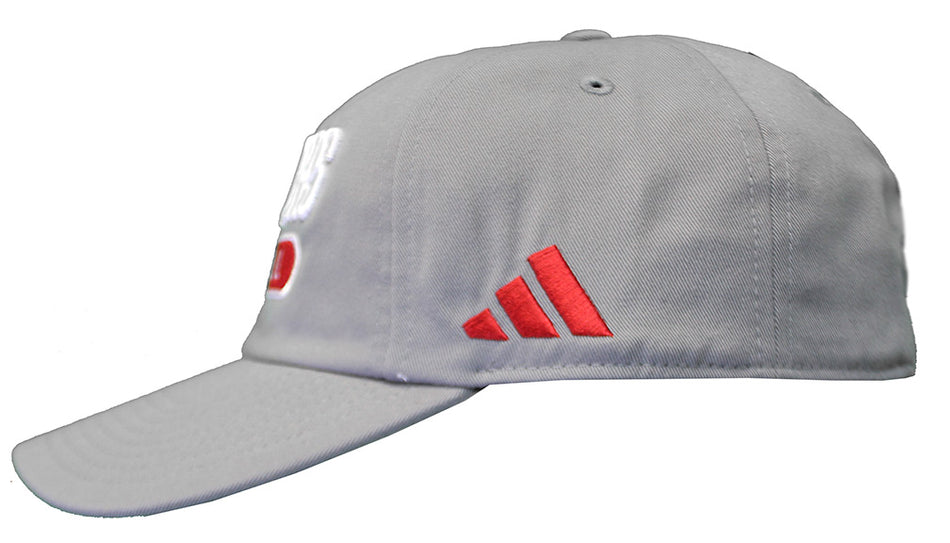 Adidas Nebraska Football Coaches Sideline Slouch - Grey