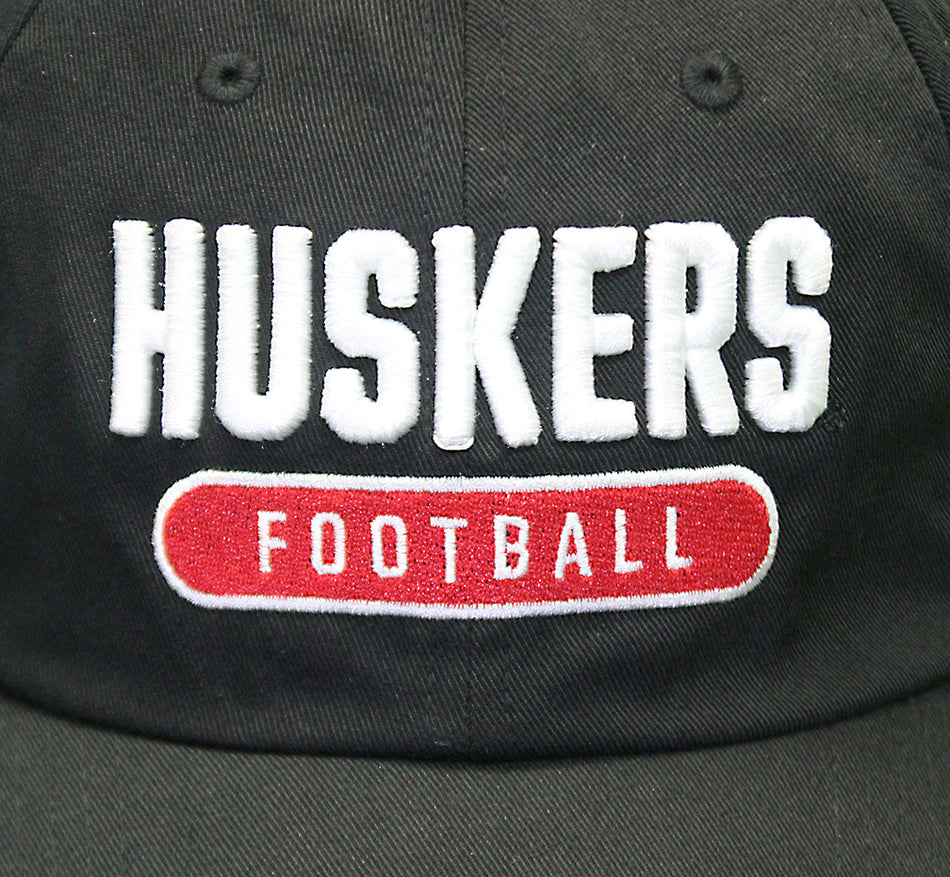 Adidas Nebraska Football Coaches Sideline Slouch - Black