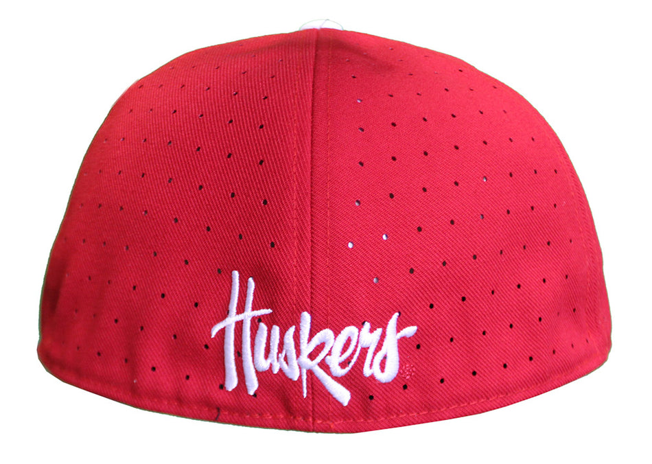 Adidas Nebraska Baseball Performance Fitted Lid