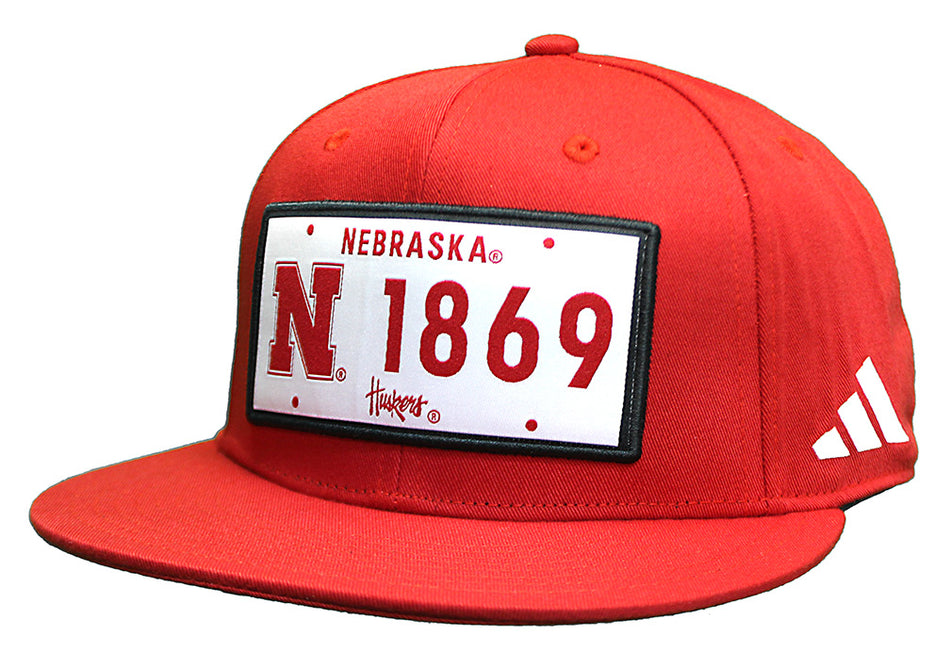 Adidas Nebraska Banner Flat Brim Snapback