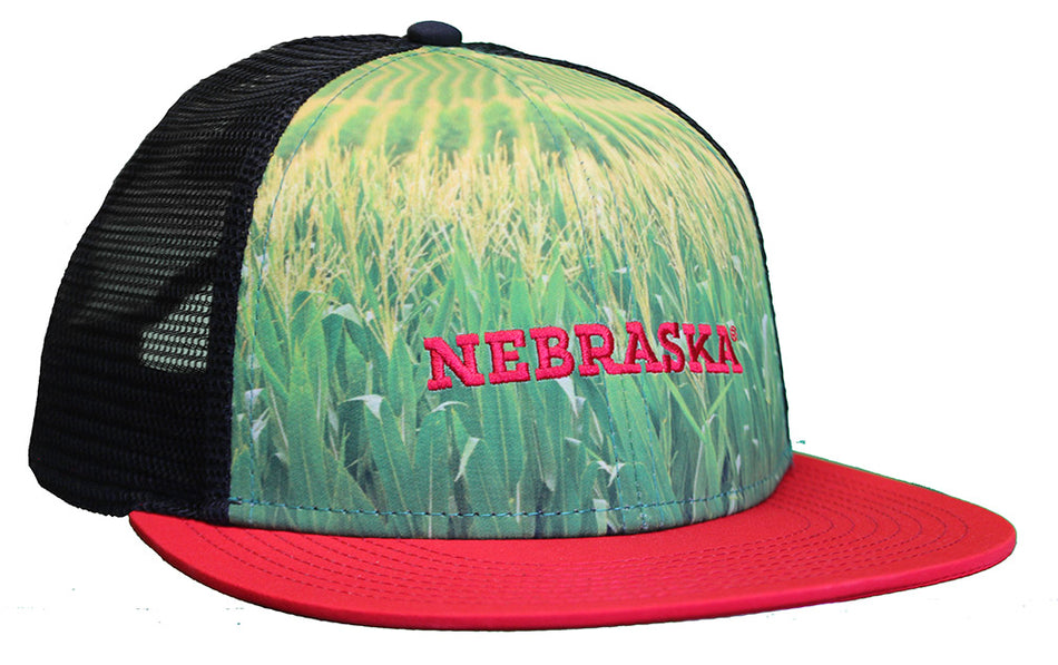 Nebraska Cornfield Flat Bill Trucker