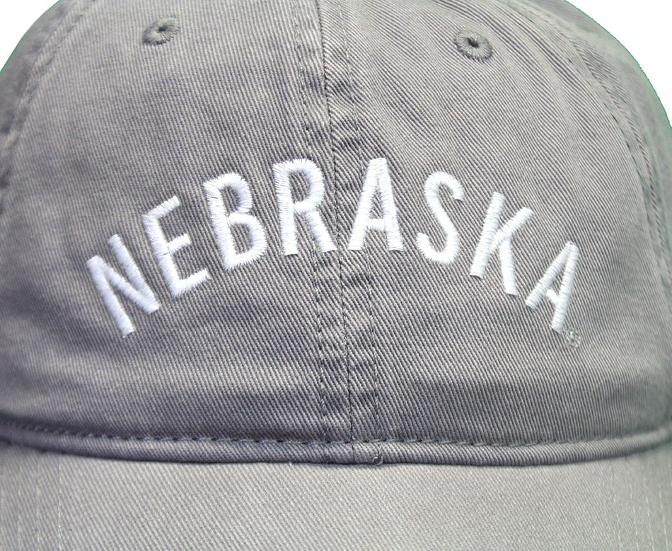 Nebraska EZA Adjustable Cap - Gray