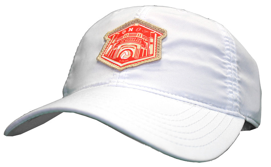 Volleyball Day In Nebraska Adjustable CFA Hat - White