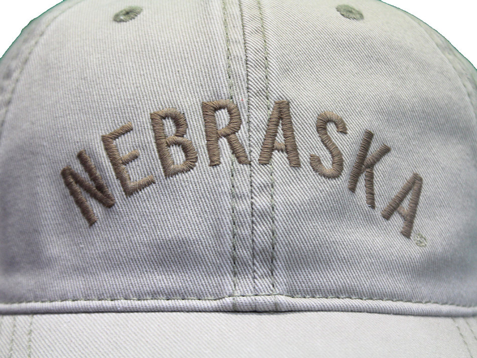 Khaki Nebraska The Standard Relaxed Twill EZA Adjustable Hat Legacy