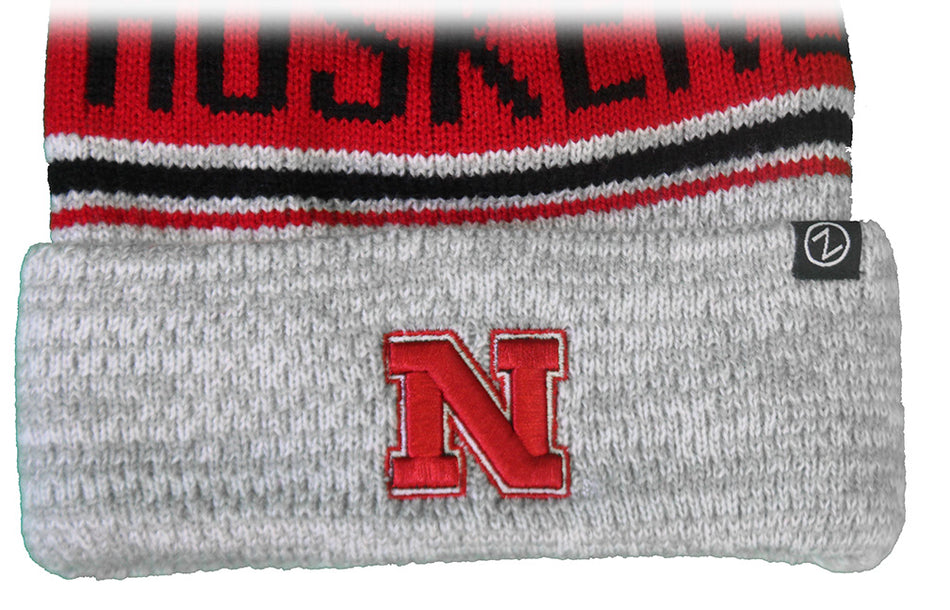 Huskers Promotion 3D Iron N Textured Rib Cuff Beanie