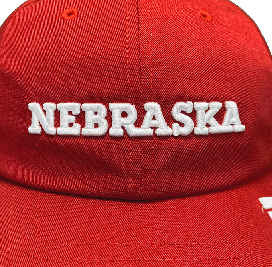Adidas 2024 Coaches Nebraska Slouch - Red