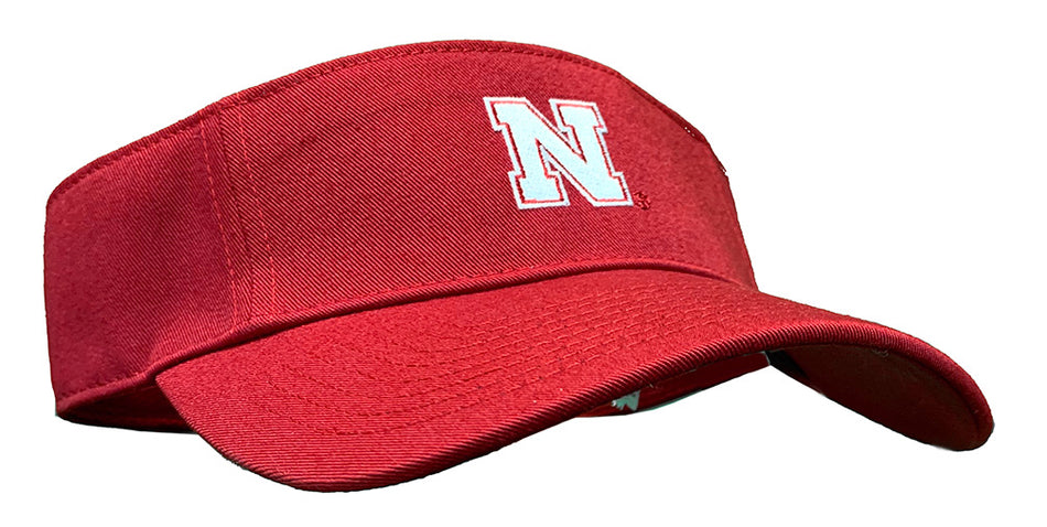 Adidas 2024 Nebraska Iron N Team Skinny Visor - Red