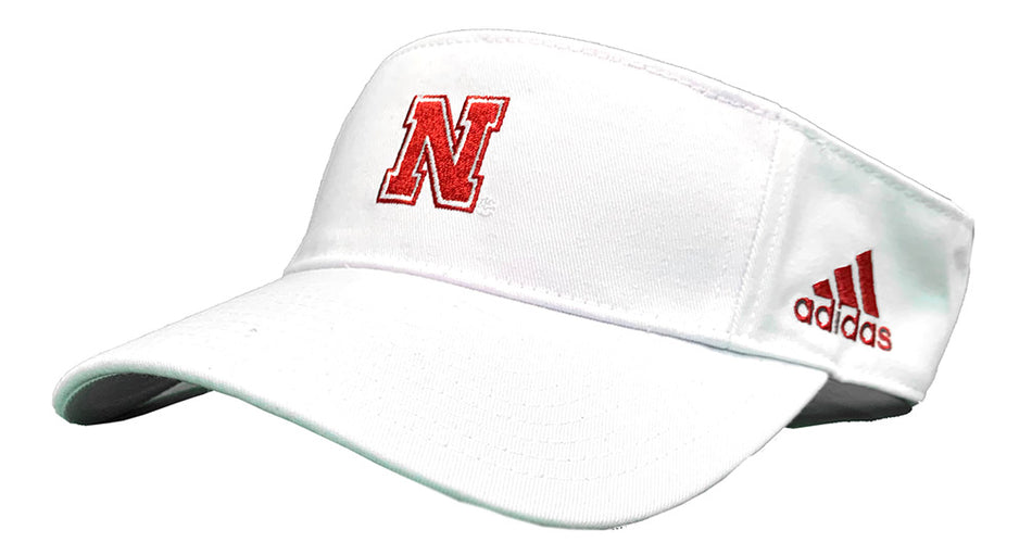 Adidas 2024 Nebraska Iron N Team Visor - White