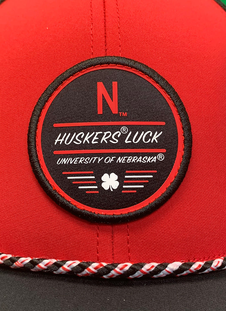 Nebraska Huskers Mesh Black Clover Snap