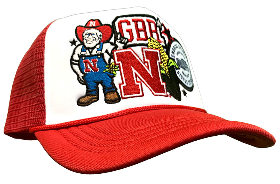 Herbie Nebraska Patches Gameday Social Trucker