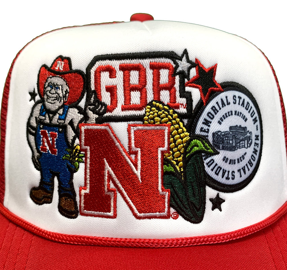 Herbie Nebraska Patches Gameday Social Trucker