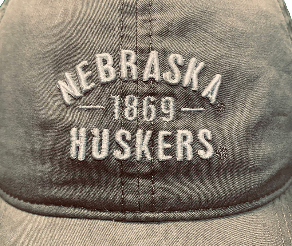Storm Khaki 1869 Nebraska Huskers Cap