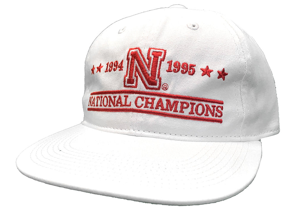 Nebraska 1994 1995 National Champions TWO55 90's Flat Bill