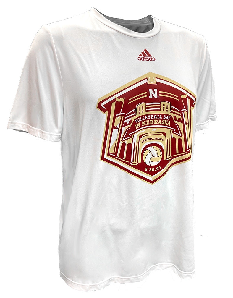 Official Adidas Volleyball Day in Nebraska Pregame Tee