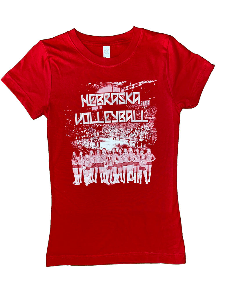 Youth Girls 2023 Nebraska Volleyball Team NIL Tee