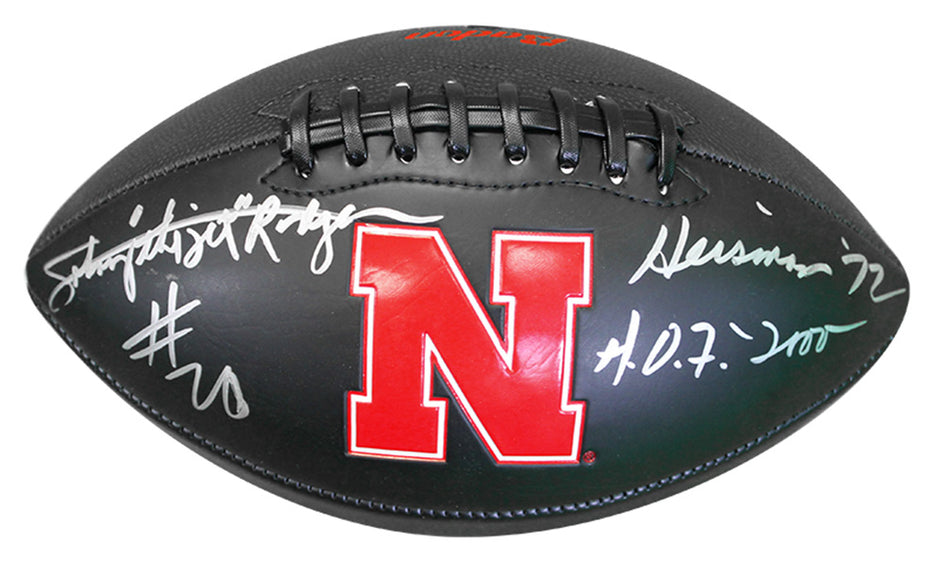 Johnny Rodgers Autographed Jet Huskers Football