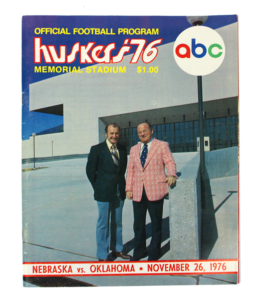 1976 NU vs. OU Game Program