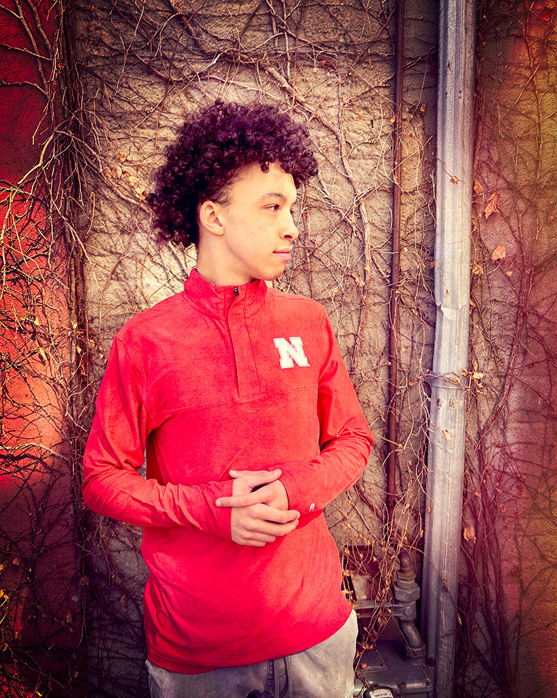 Nebraska Marty Quarter Zip Windshirt