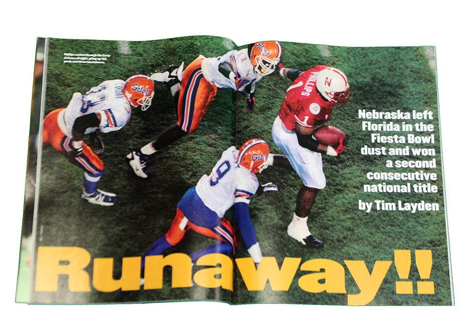 Coach Osborne N T. Frazier Signed 1995 Sports Illustrated Weekly Issue