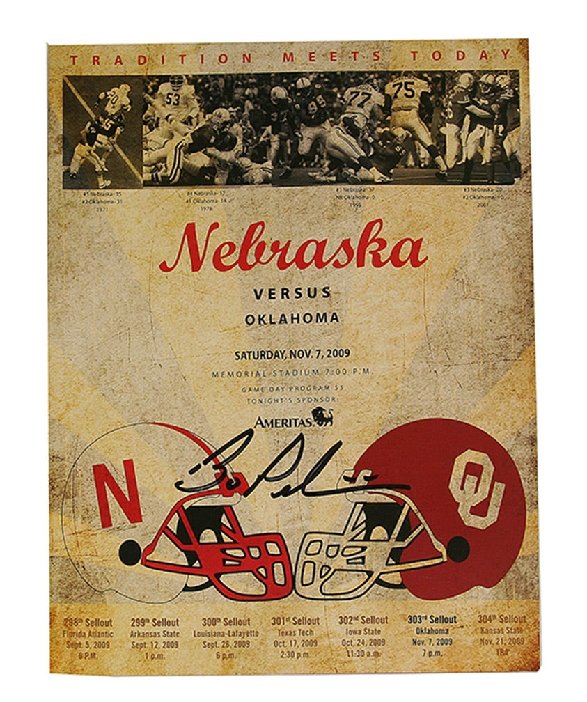 Pelini Signed 2009 OU Game Program