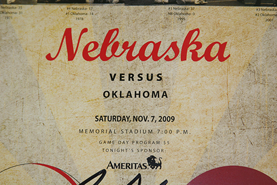 Pelini Signed 2009 OU Game Program