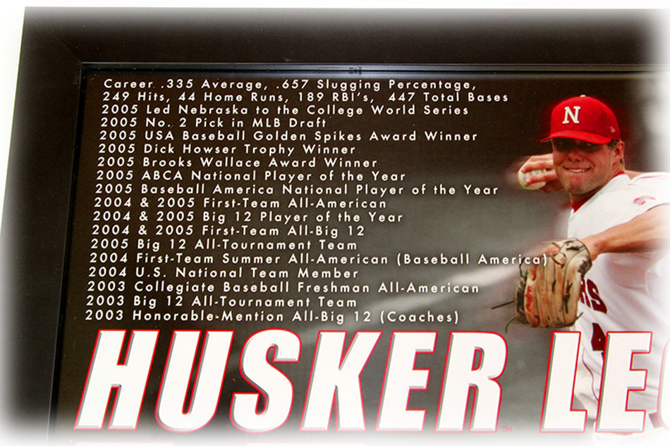 Alex Gordon Autographed Legend Framed Print