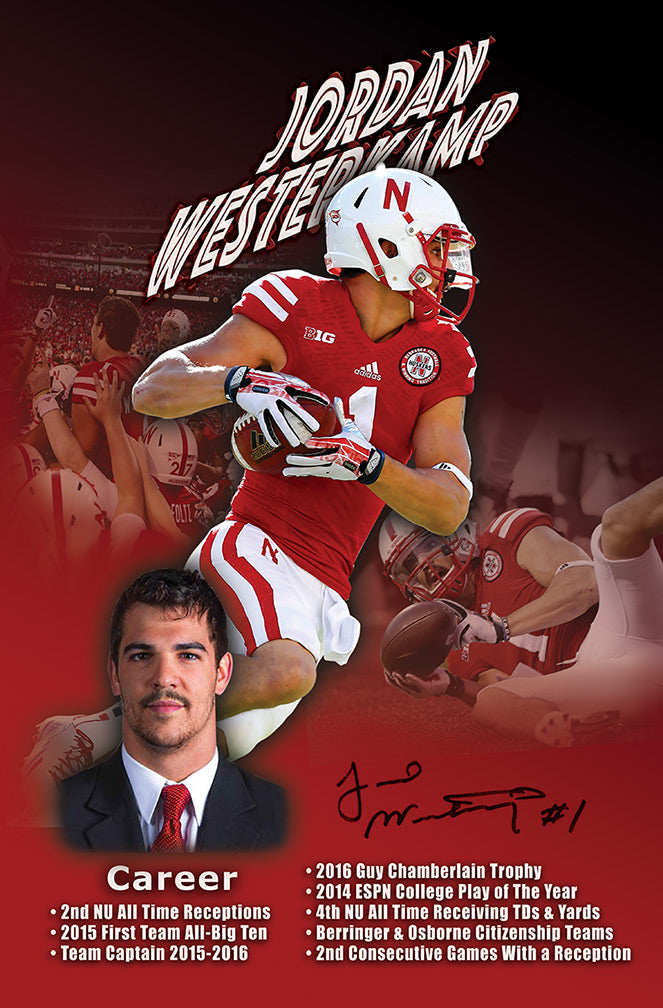 Jordan Westerkamp Autographed Career Print