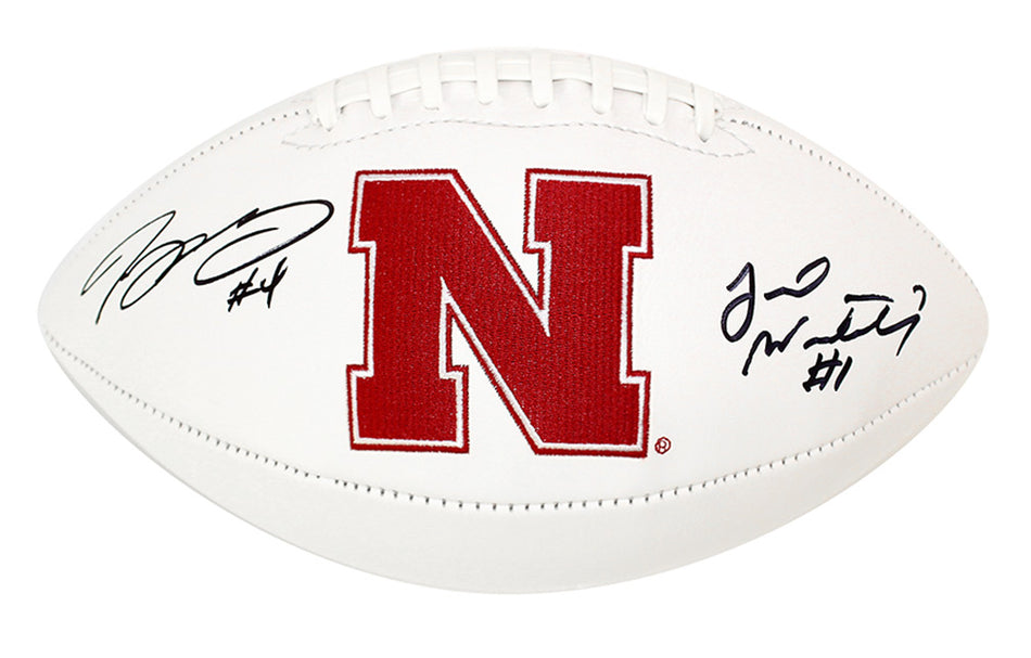 Armstrong Jr and Westerkamp Autogaphed Football