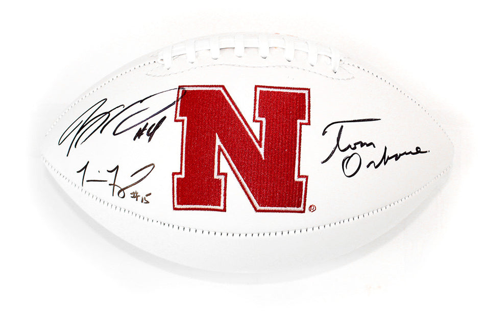 Husker Tom's Autographed Football