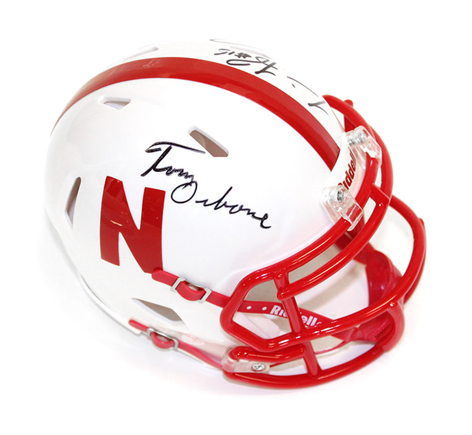 Husker Tom's Autographed Mini Speed Helmet